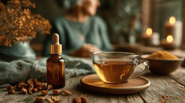 Cinematic still life photography clear glass tea min