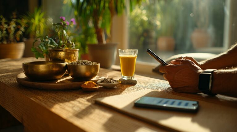 Modern biohacker lifestyle meets ancient ayurveda ajurveda