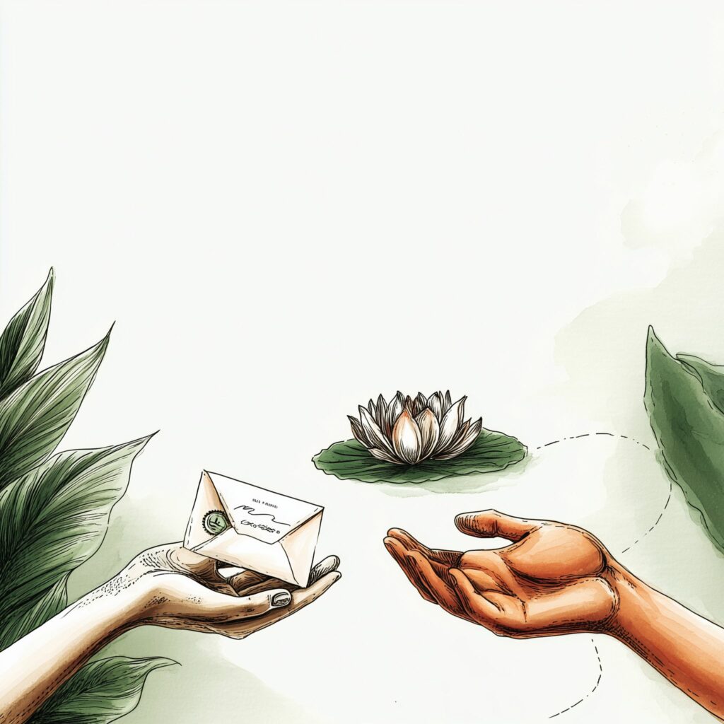 Kontakty minimalist editorial illustration ajurveda cz